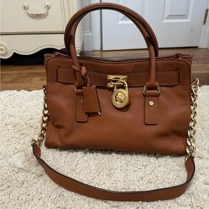 Michael Kora Hamilton Leather Satchel